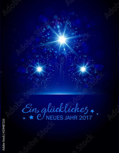 Feuerwerk Horizont - Ein glückliches neues Jahr 2017