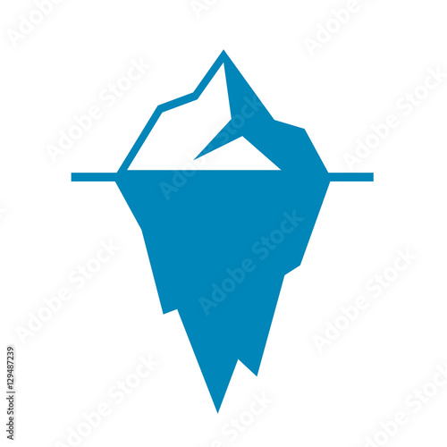 Iceberg vector icon