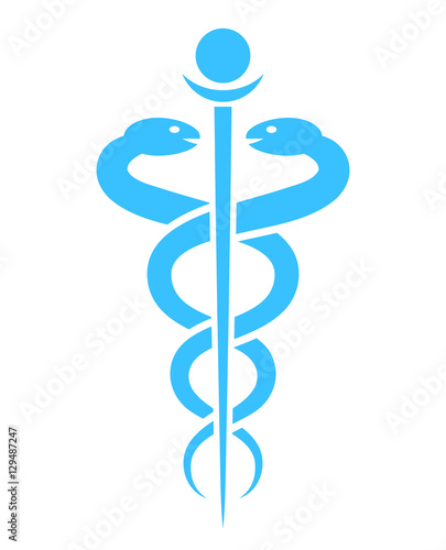 Medical snake vector icon
