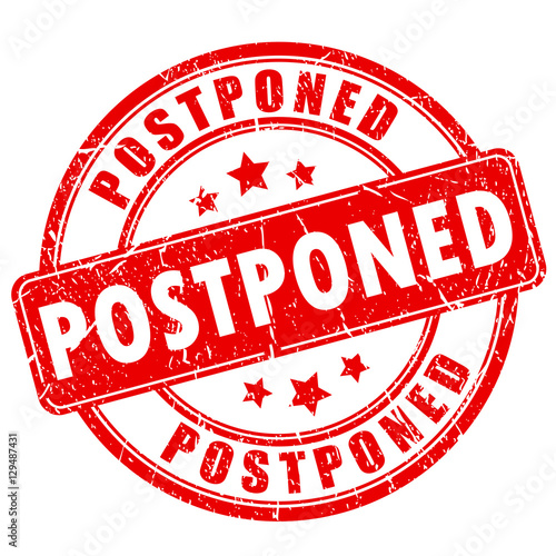 Postponed rubber vector stamp