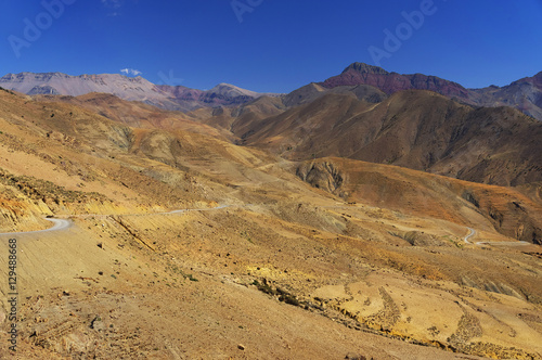 Alpine landscape in the Atlas mountains  Morocco  Africa