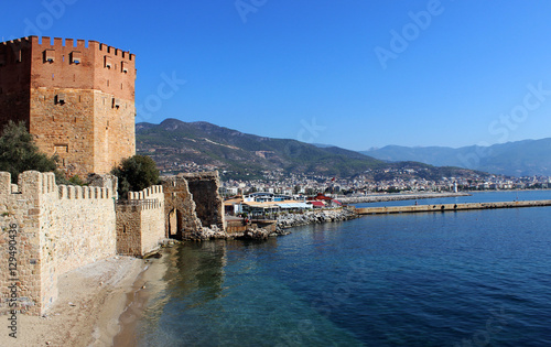 View at the Alanya Castle and Red Tower