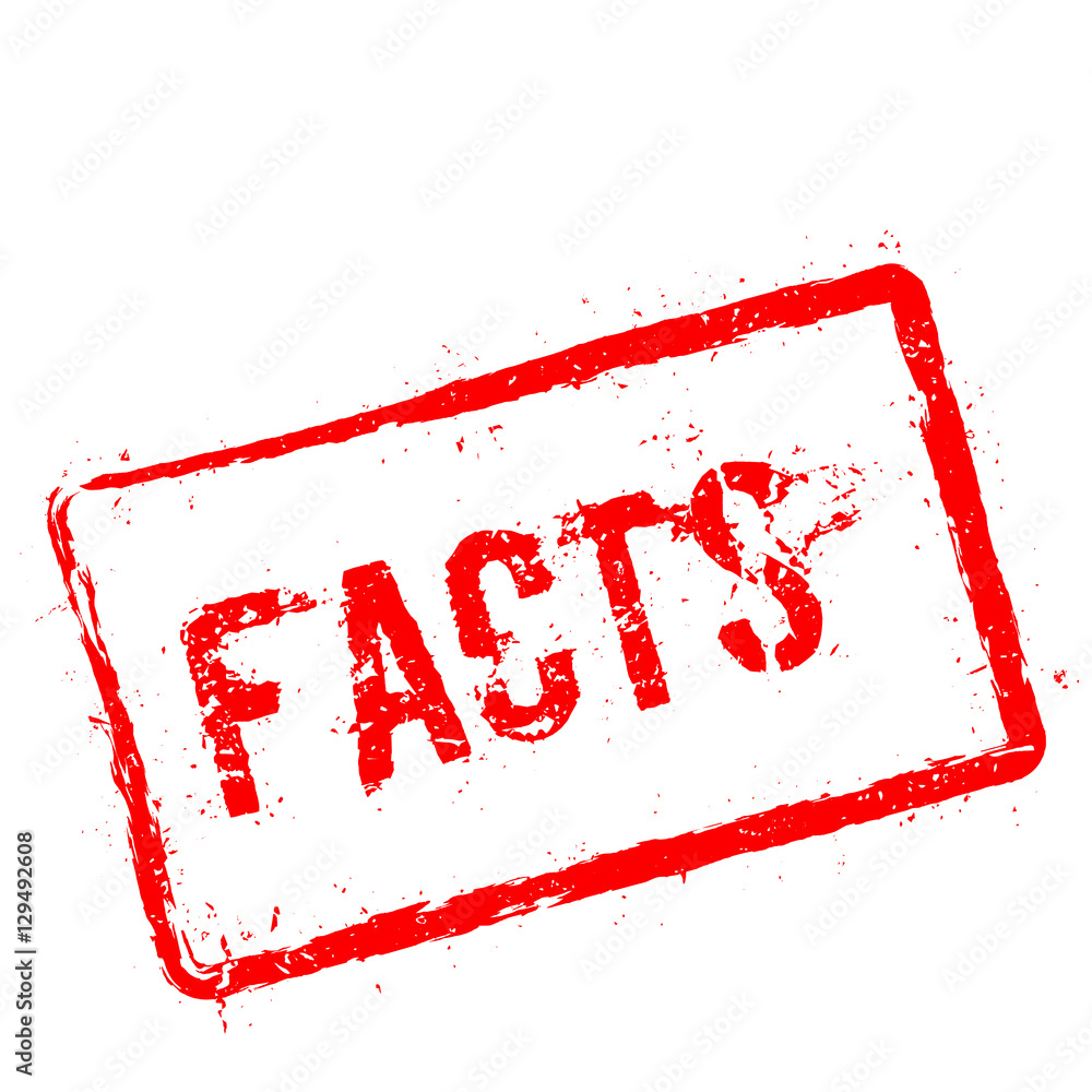 Facts red rubber stamp isolated on white background. Grunge rectangular seal with text, ink texture and splatter and blots, vector illustration. Facts red rubber stamp isolated on white background. Grunge rectangular seal with text, ink texture and splatter and blots, vector illustration.
