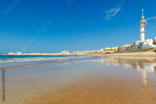 Cadiz. City sandy beach.