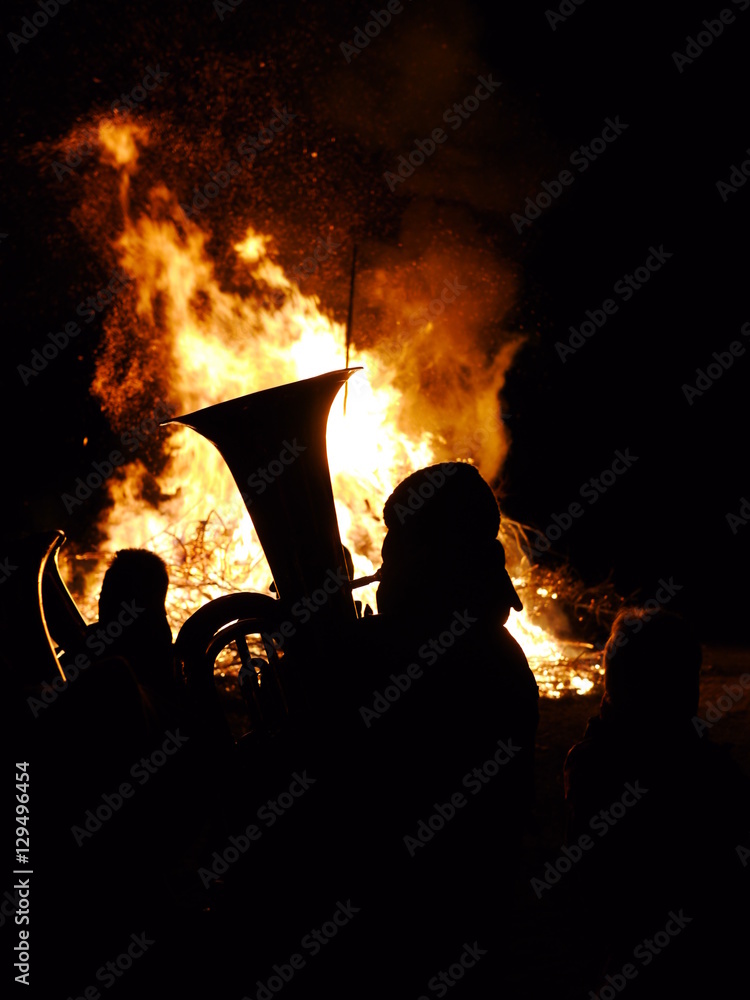 Fototapeta premium bonfire funken