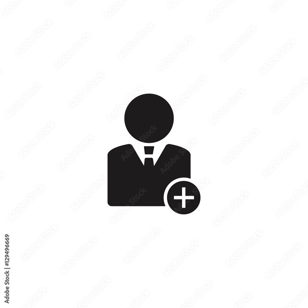 add friend, user, businessman icon vector add friend, user, businessman icon vector