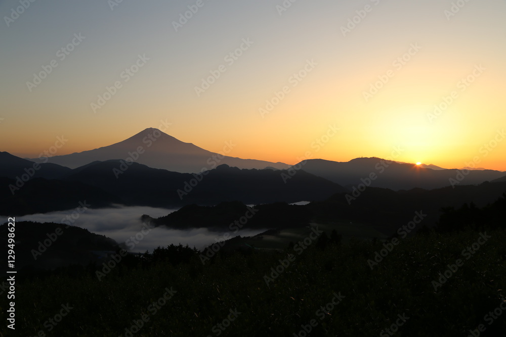 富士山と雲海