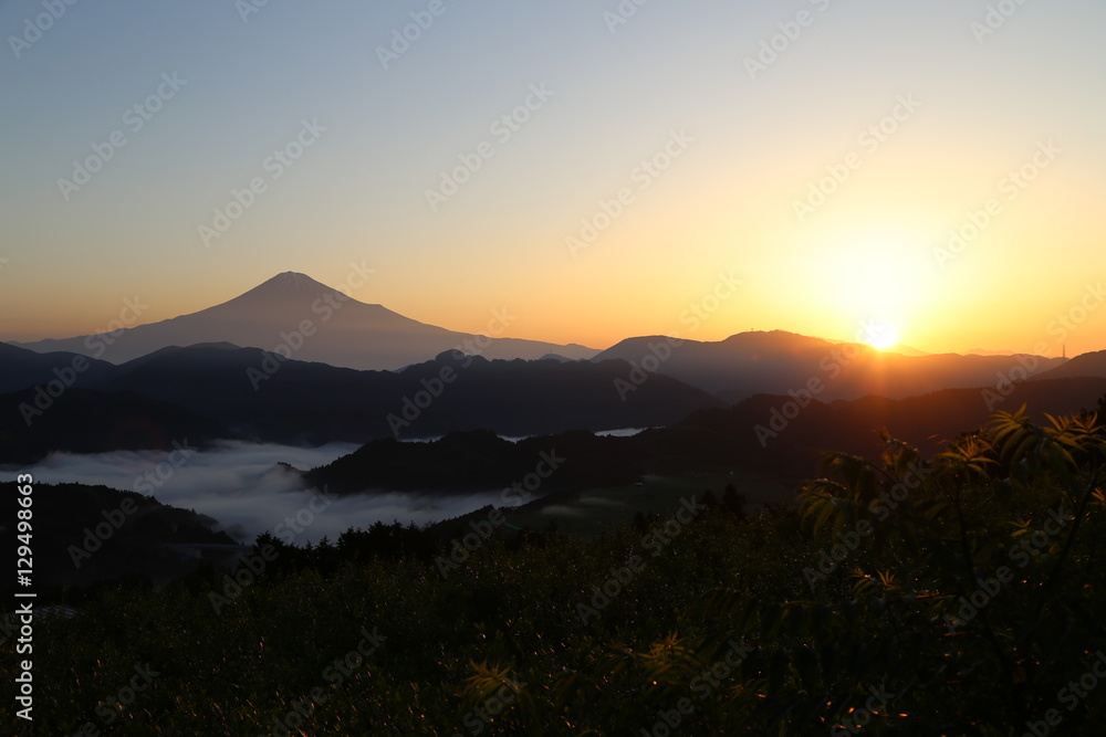 富士山と雲海