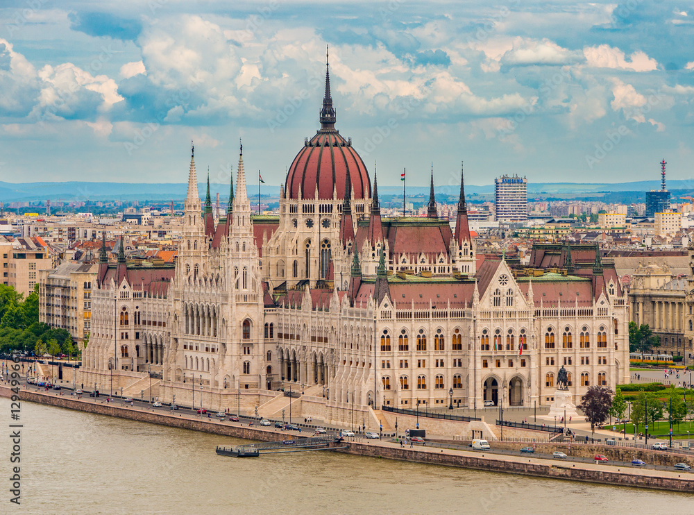 View of the Parliament in Budapest #4
