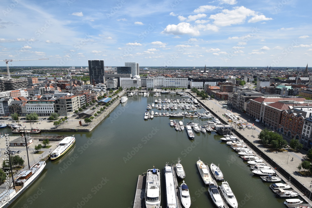 Obraz premium Ausblick auf Antwerpen