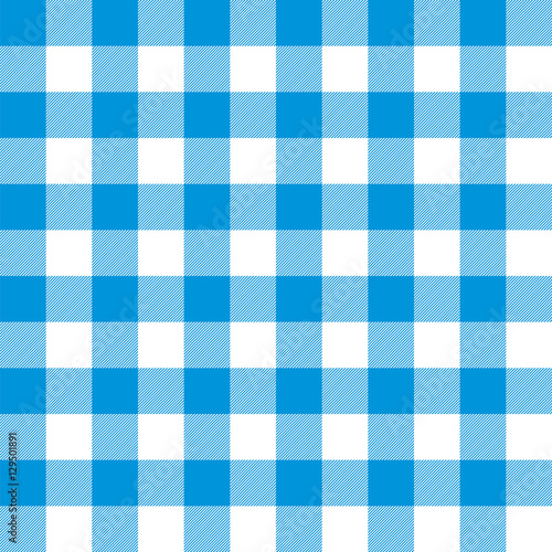 Seamless Large Gingham Pattern in Blue