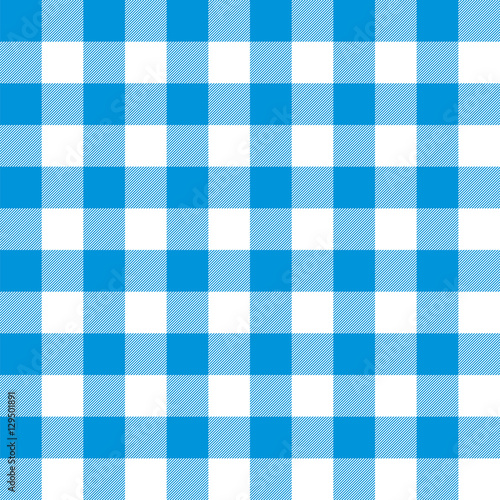 Seamless Large Gingham Pattern in Blue