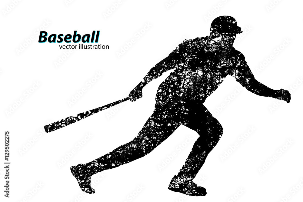 Fototapeta premium silhouette of a baseball player