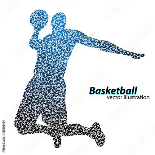 Basketball player of the triangles.