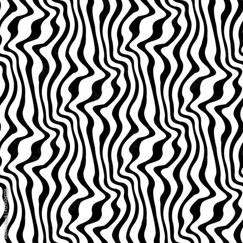 Abstract geometric black and white graphic design print weave pattern