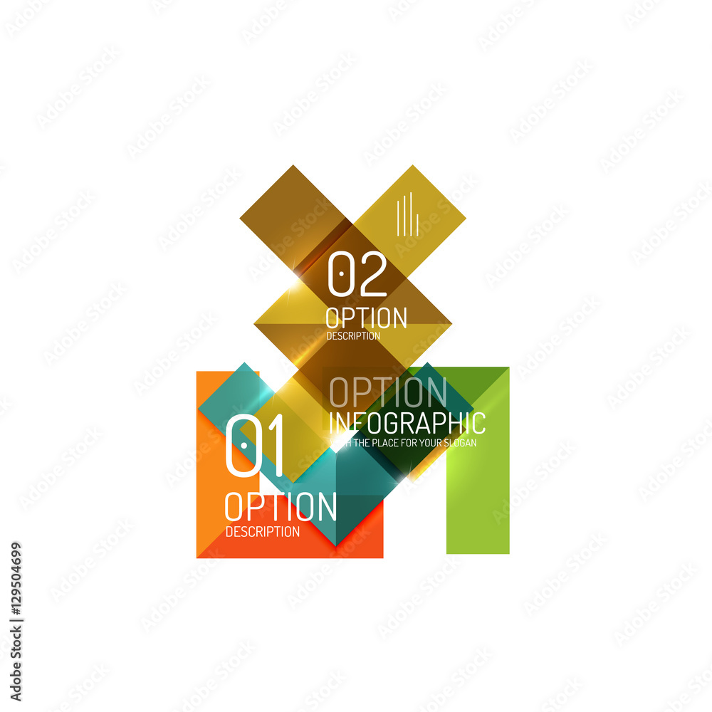 Abstract background, geometric infographic option templates Abstract background, geometric infographic option templates
