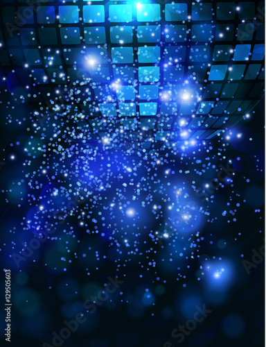 Vector template background with sparkles