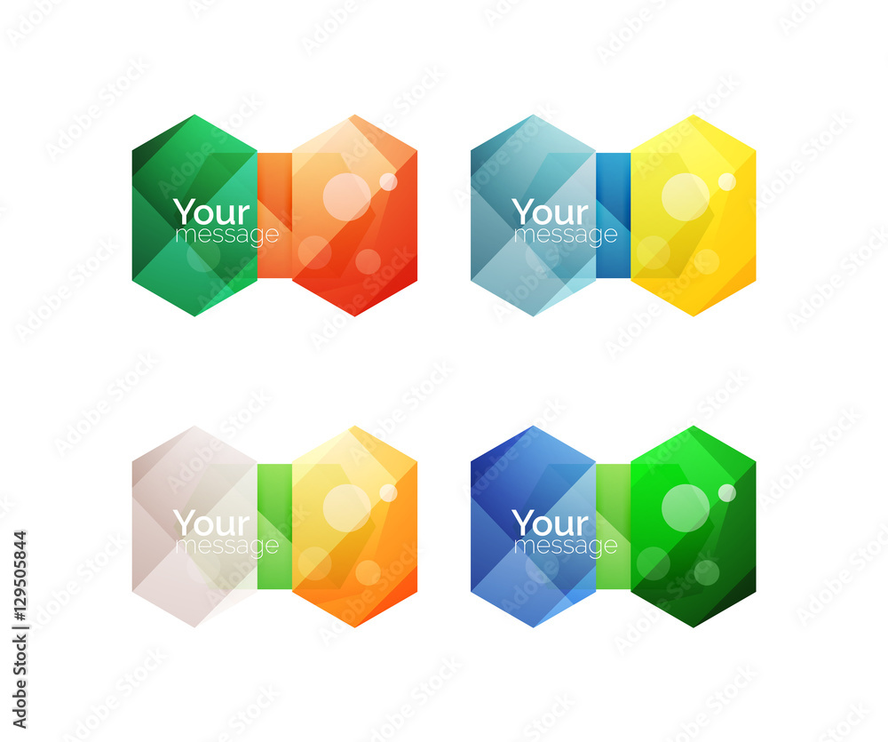 Vector shiny blank web option boxes Vector shiny blank web option boxes