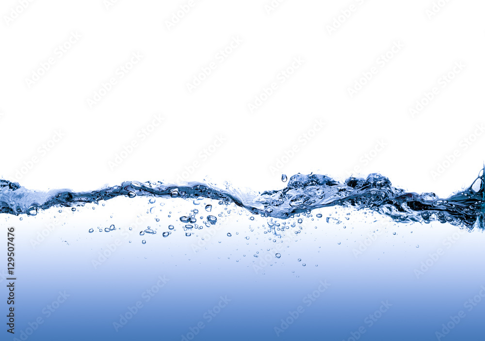 blue water isolated on white background blue water isolated on white background