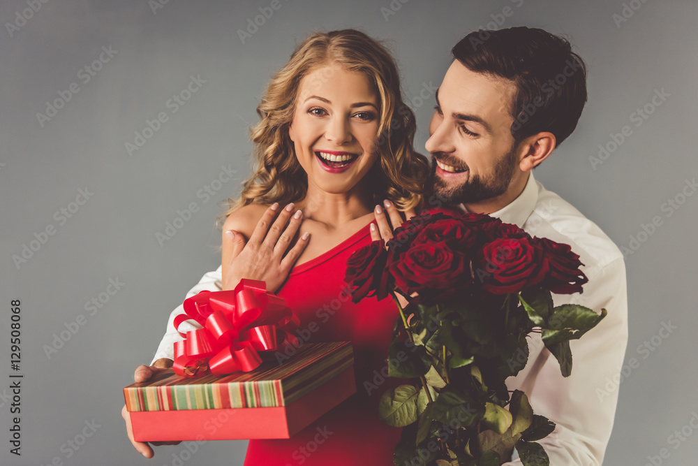Beautiful romantic couple Beautiful romantic couple