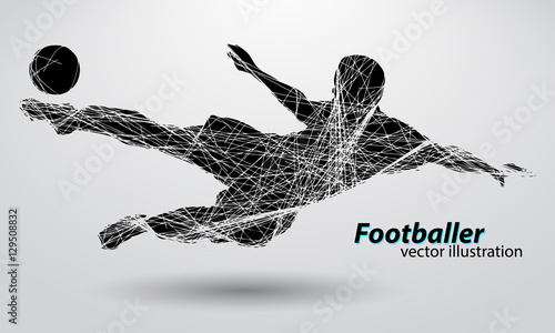 silhouette of a football player