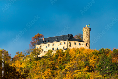 The castle of Bad Blankenburg over the town