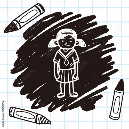 gril doodle