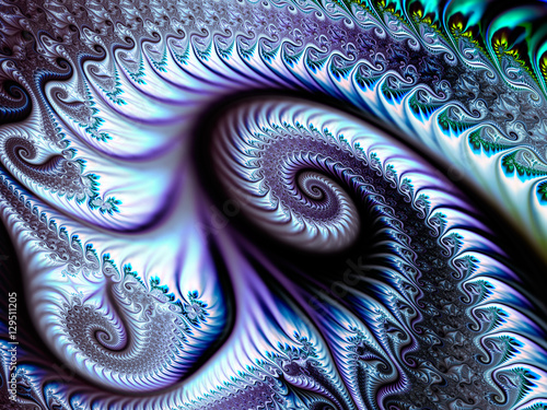 Abstract fractal background computer-generated image