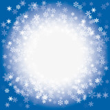 White Vector Snowflakes. Vector Illustration