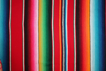 Mexican blanket Mexico poncho background serape Mexican cinco de mayo Mexico rug poncho fiesta with stripes backdrop stock photo, stock photograph, image, picture