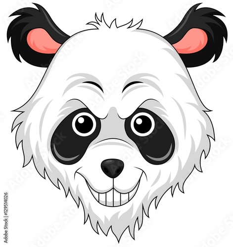Fototapeta Naklejka Na Ścianę i Meble -  Panda head mascot