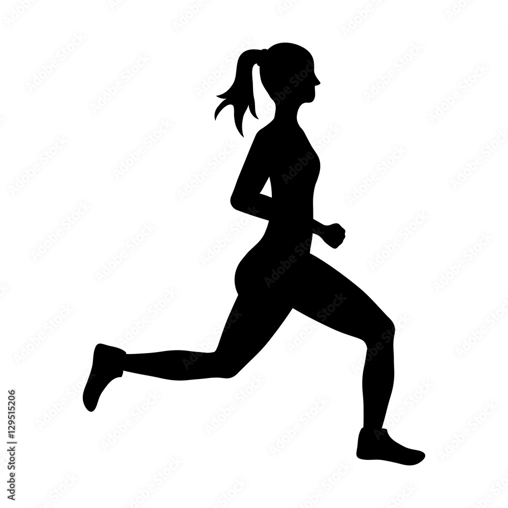 woman running fitness icon vector illustration graphic design woman running fitness icon vector illustration graphic design