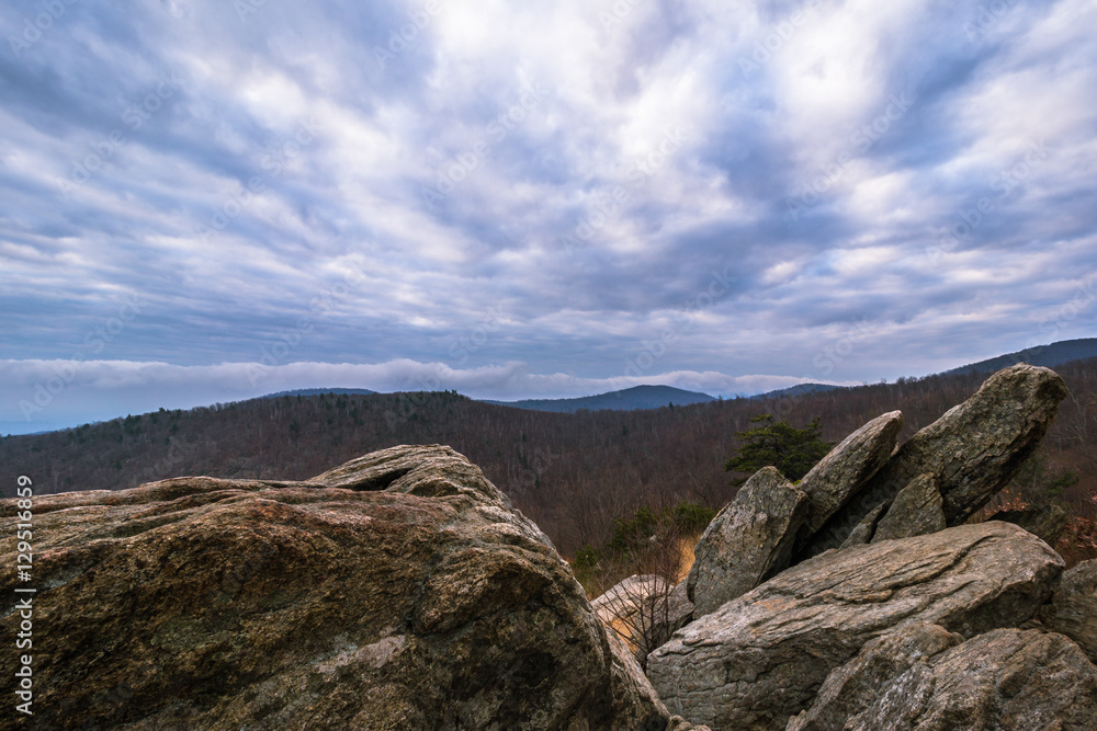 Rocks of Hazel Mountain Overlook. Shenandoah National Park