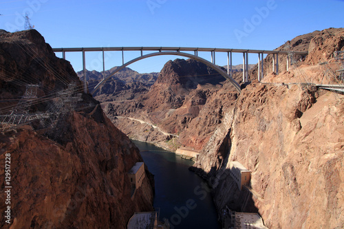 The bridge above Colorado river in USA