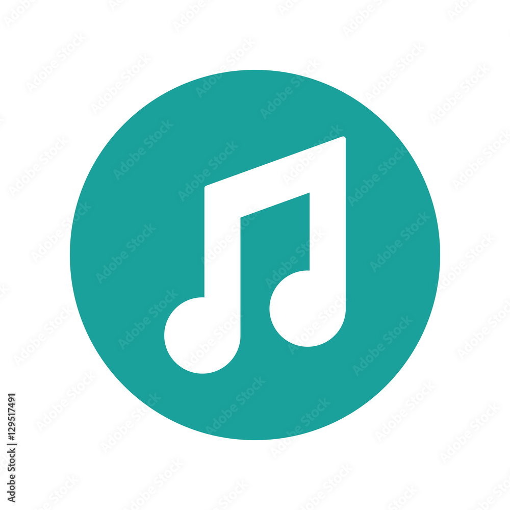 Music note symbol icon vector illustration graphic design Music note symbol icon vector illustration graphic design
