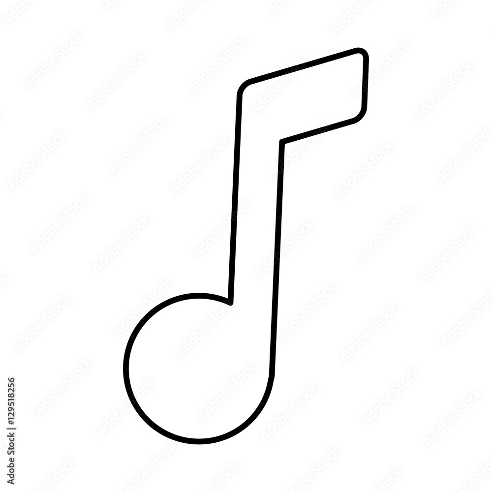 Music note symbol icon vector illustration graphic design Music note symbol icon vector illustration graphic design