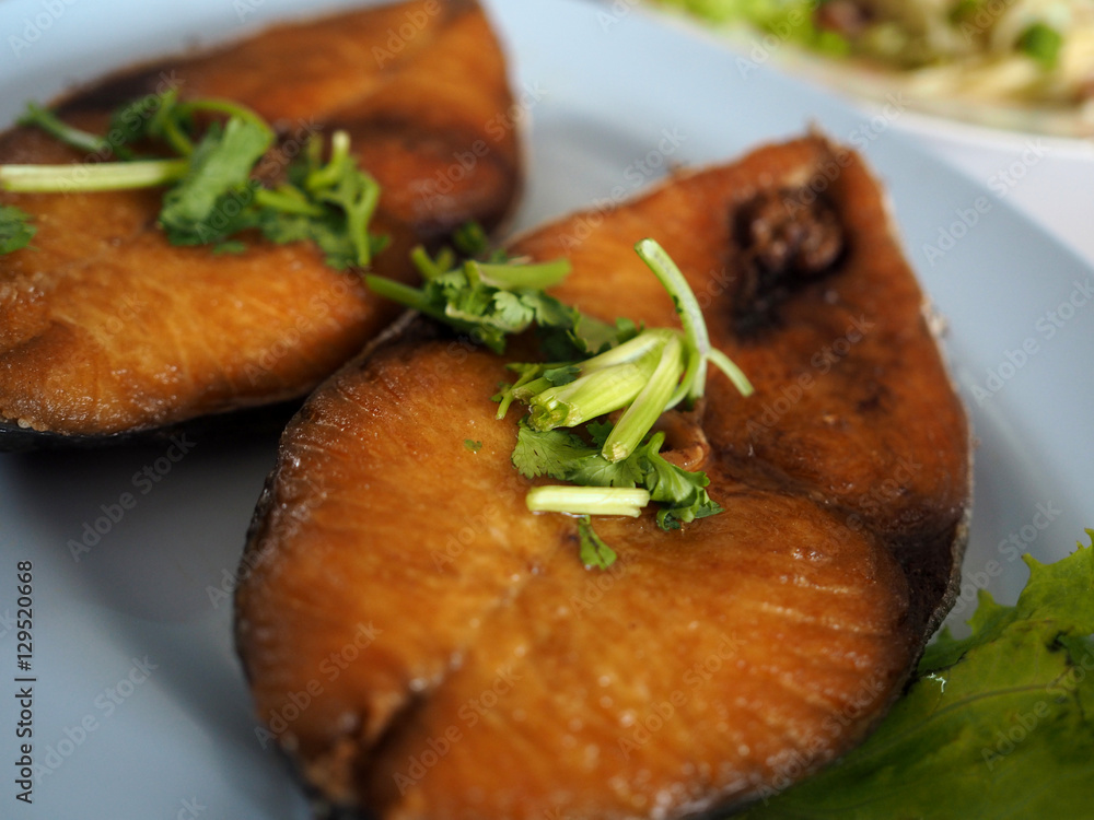 Fried King Mackerel Fish Fried King Mackerel Fish