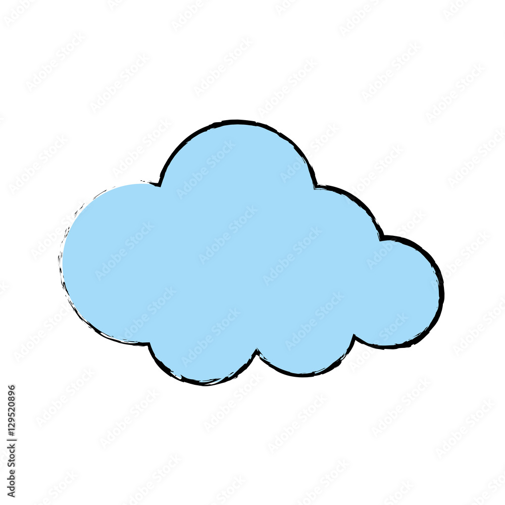 Cloud weather symbol icon vector illustration graphic design Cloud weather symbol icon vector illustration graphic design