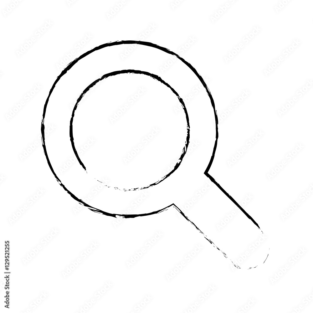 magnifying glass lupe icon vector illustration graphic design