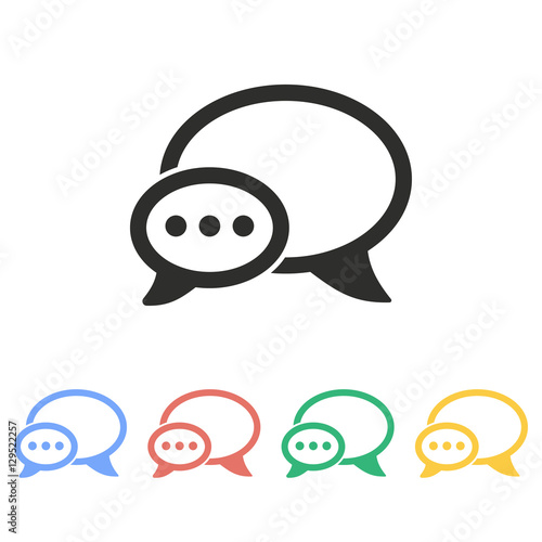 Chatting - vector icon.