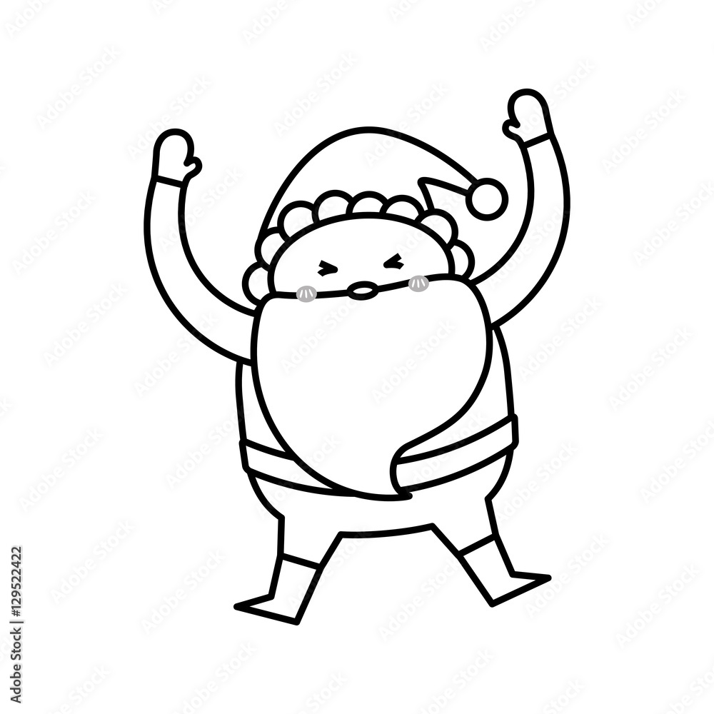 Santa claus xmas cartoon icon vector illustration graphic design Santa claus xmas cartoon icon vector illustration graphic design