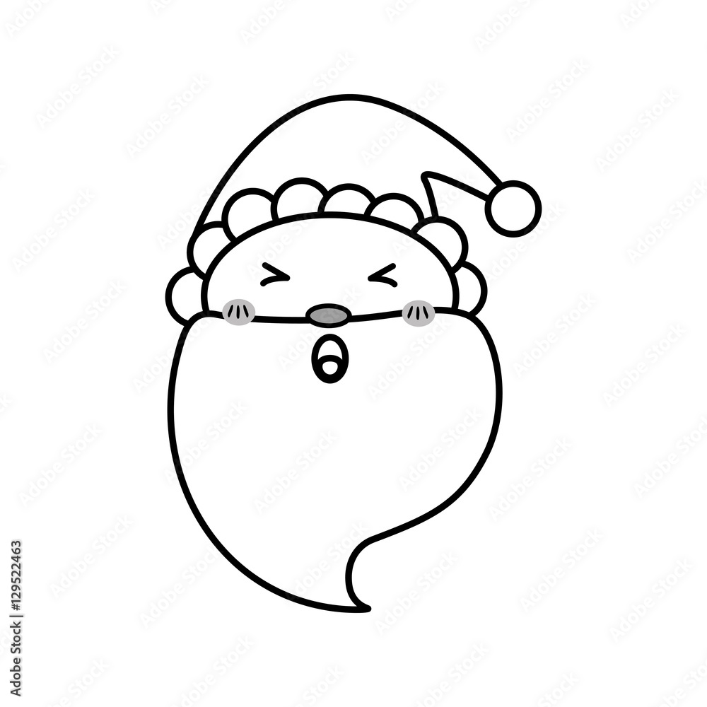 Santa claus xmas cartoon icon vector illustration graphic design Santa claus xmas cartoon icon vector illustration graphic design