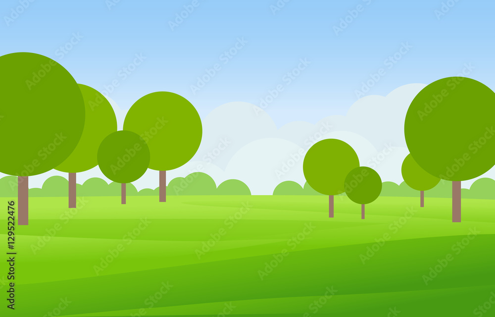 green landscape vector