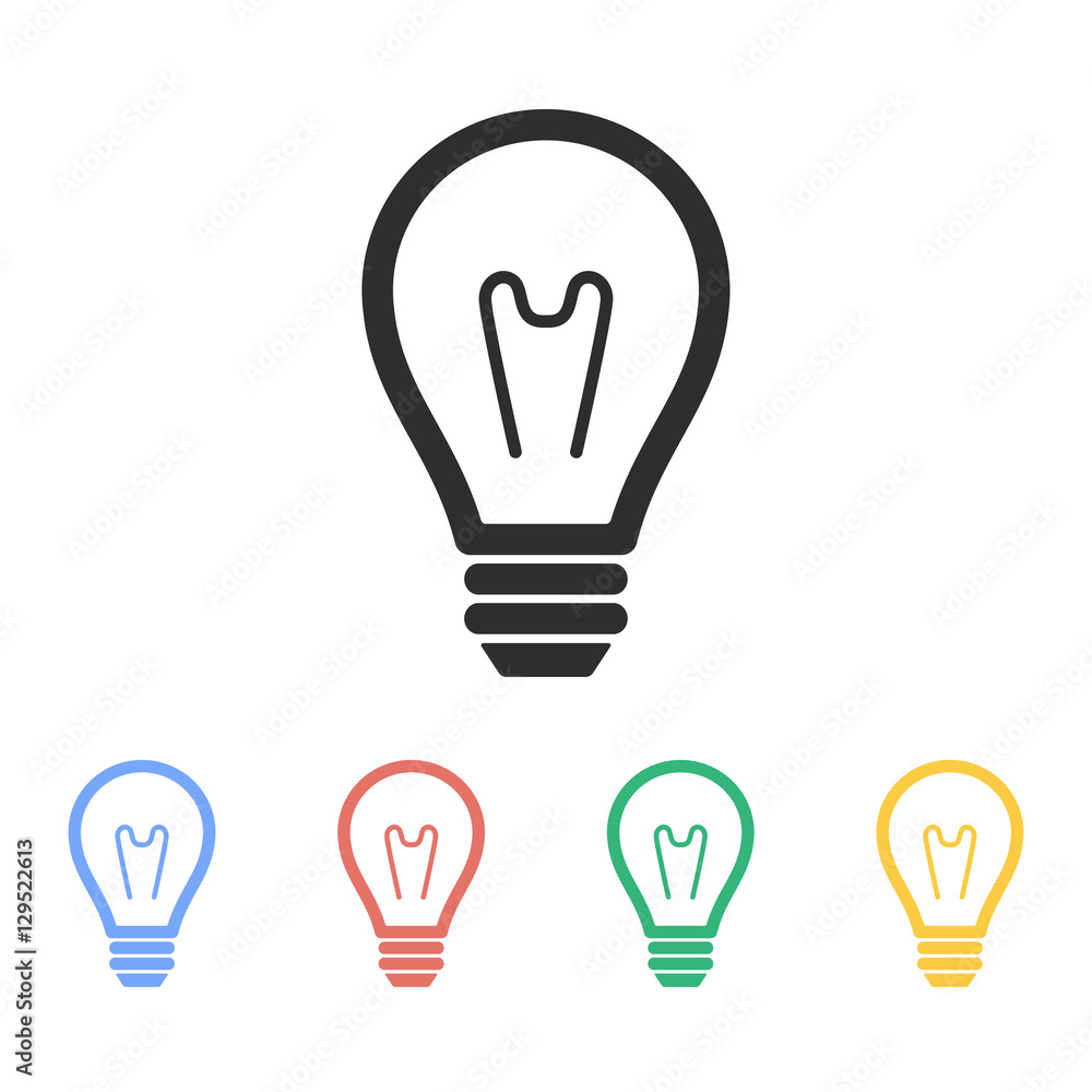 Lamp - vector icon. Lamp - vector icon.