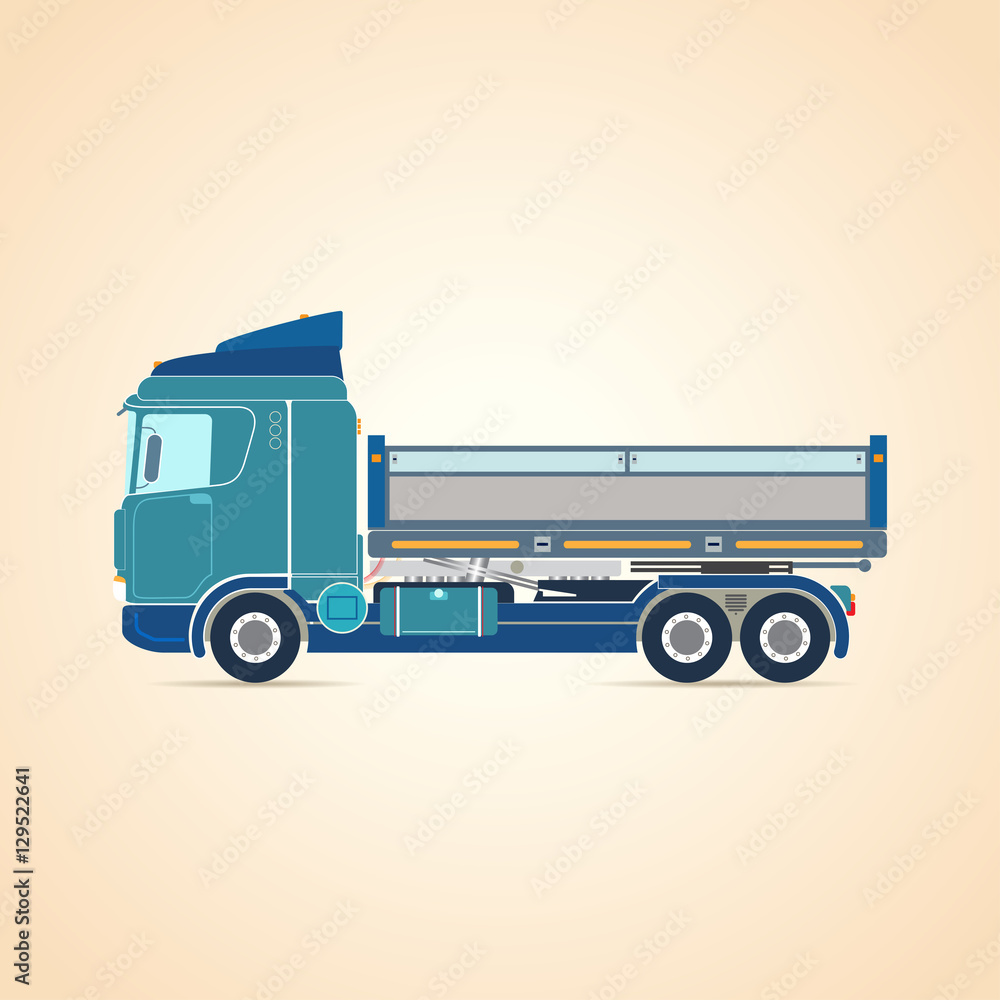 Fototapeta premium Truck. Vector illustration