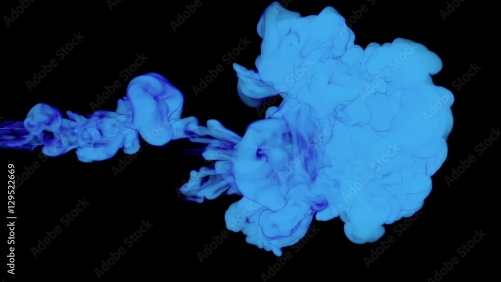 blue paint dissolved in water on a black background. 3d render. voxel graphics. computer simulation 2. stylized ink blue paint dissolved in water on a black background. 3d render. voxel graphics. computer simulation 2. stylized ink