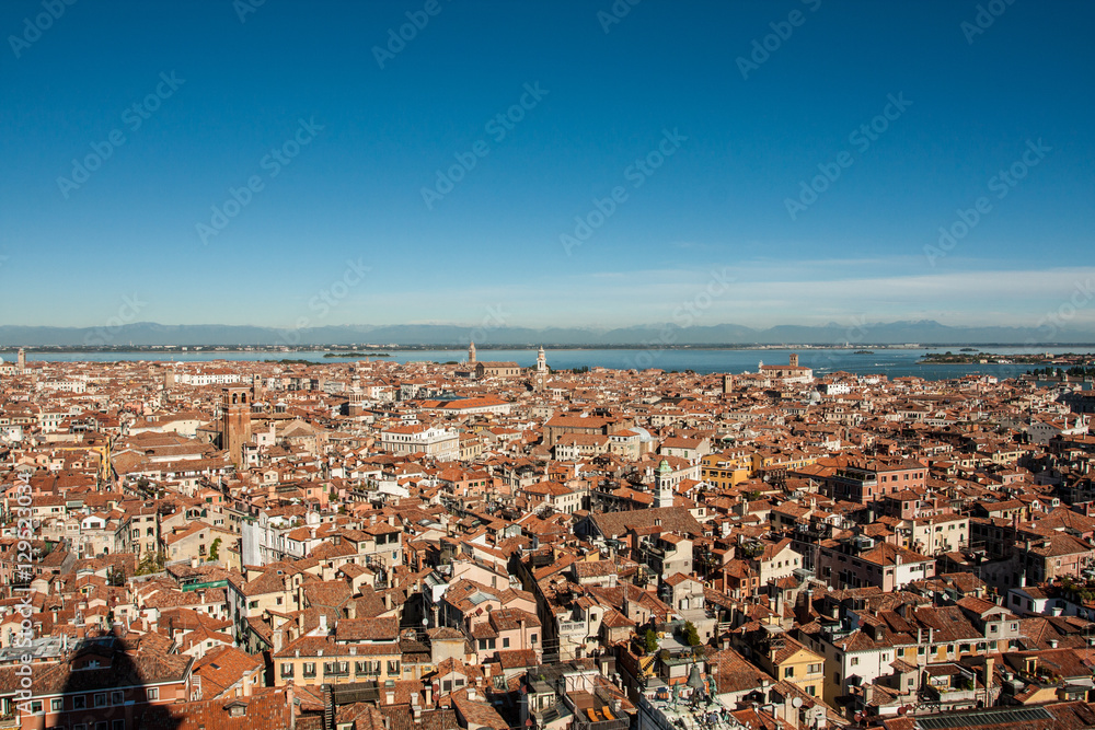 panoramic overview of Venice