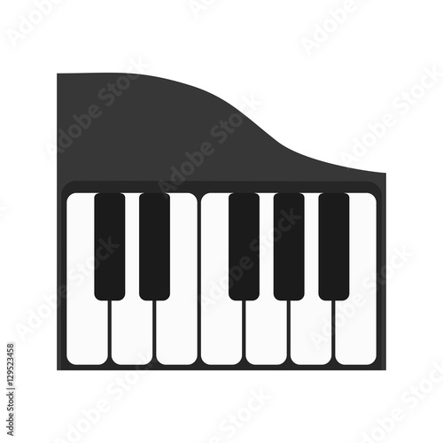 piano music instrument icon vector illustration graphic design