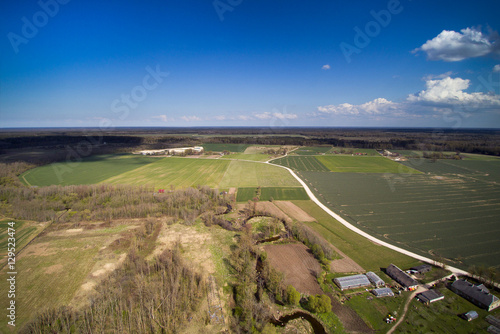Early spring in Latvian countryside.