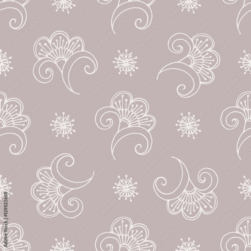 Fototapeta premium Vector seamless floral pattern